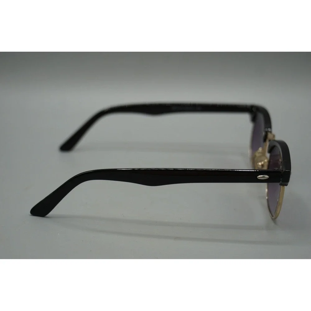 Ray-Ban RB3016 Clubmaster Classic Black Gold Purple Gradient Sunglasses 56mm
